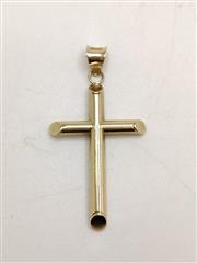 14K Yellow Gold Cross Pendant .93G